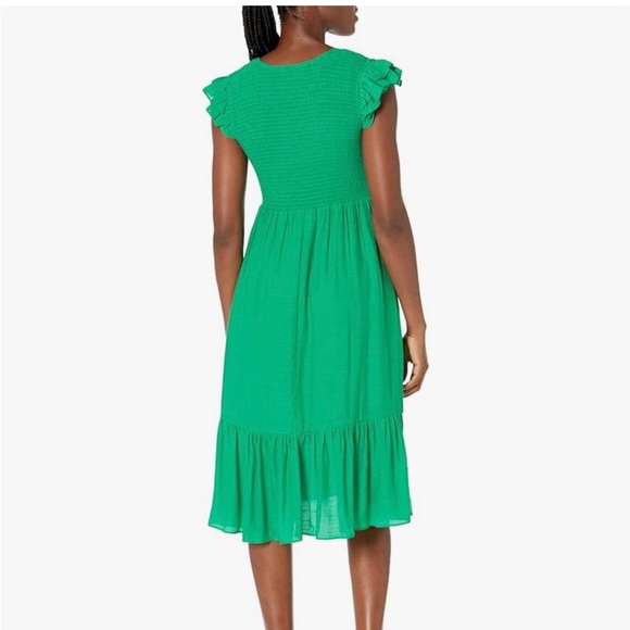 Nanette Lepore women’s Caribbean texture dress with smock chest and flutter - Picture 1 of 2